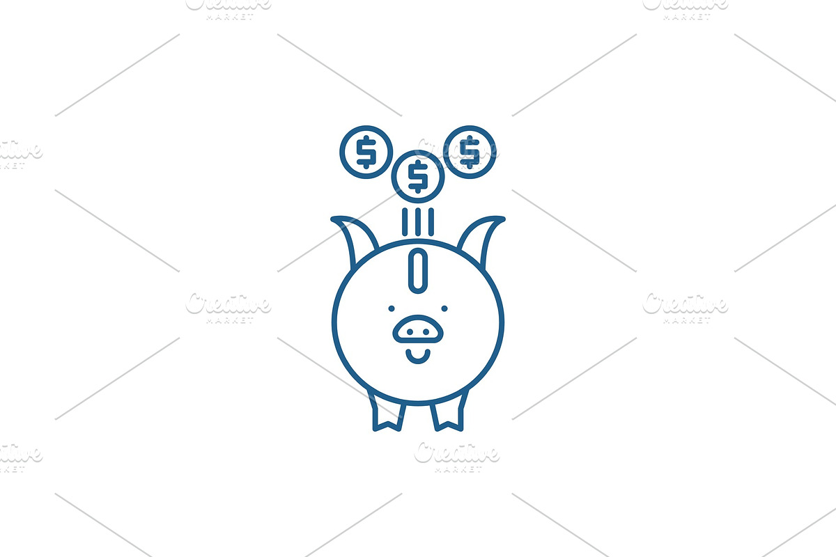 Investment line icon concept in Illustrations - product preview 8