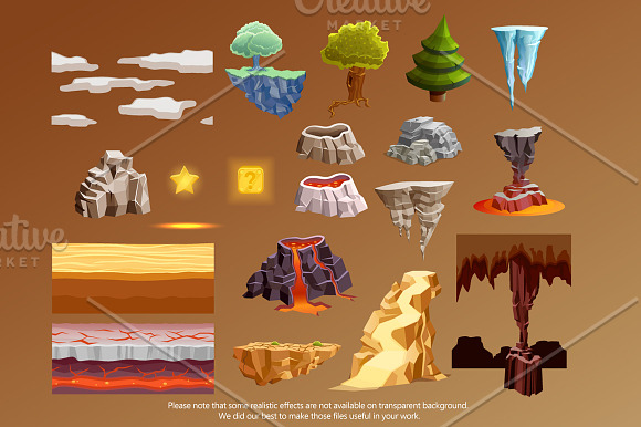 Game Landscape Elements in Illustrations - product preview 4
