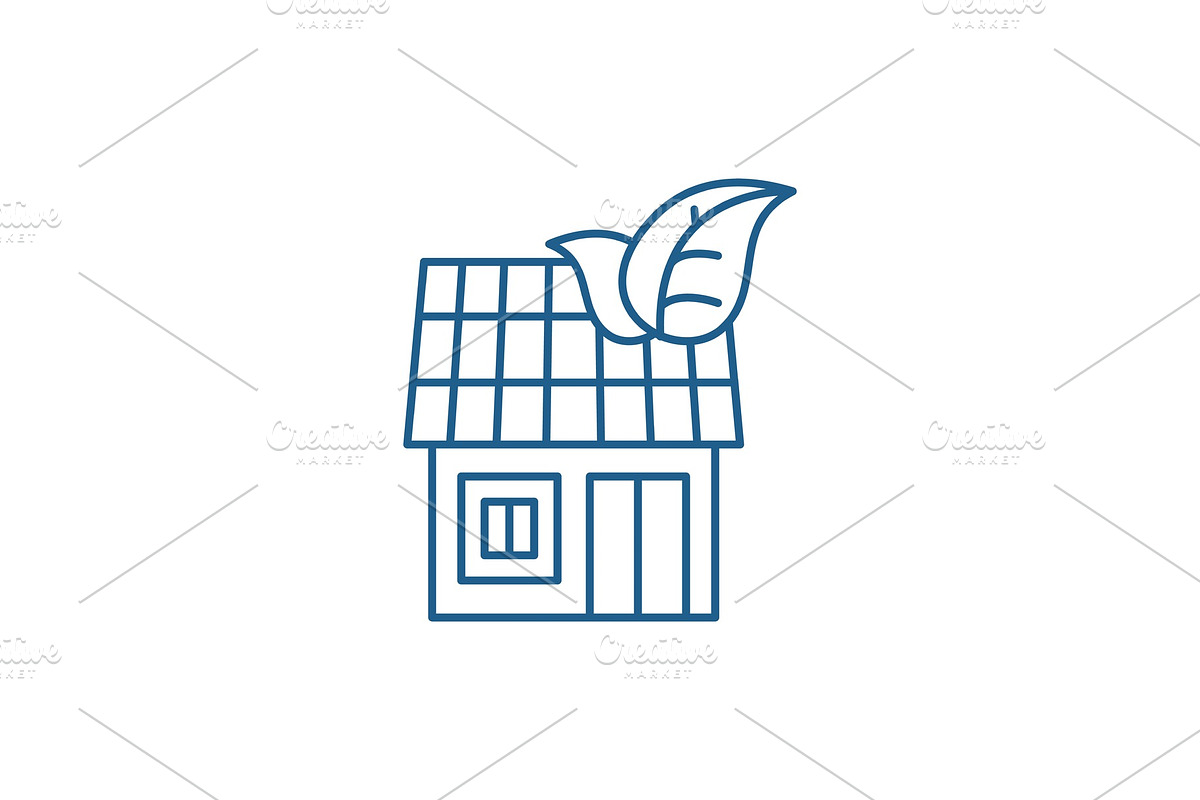 It house line icon concept. It house in Illustrations - product preview 8