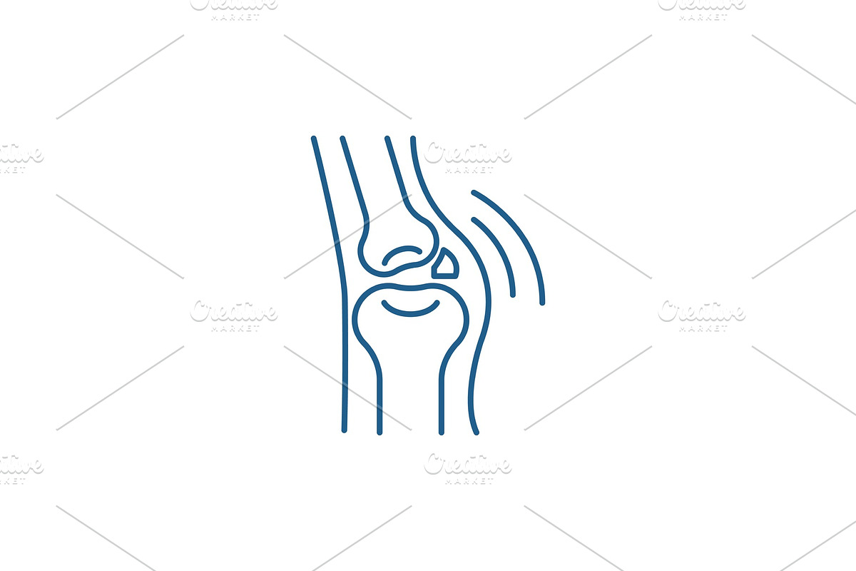 Joint disease line icon concept in Objects - product preview 8