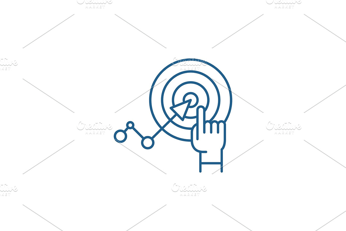 Key goal line icon concept. Key goal in Illustrations - product preview 8