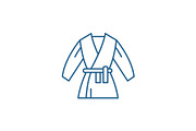 Kimono line icon concept. Kimono