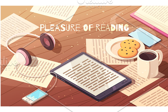 Library Isometric Set in Illustrations - product preview 2