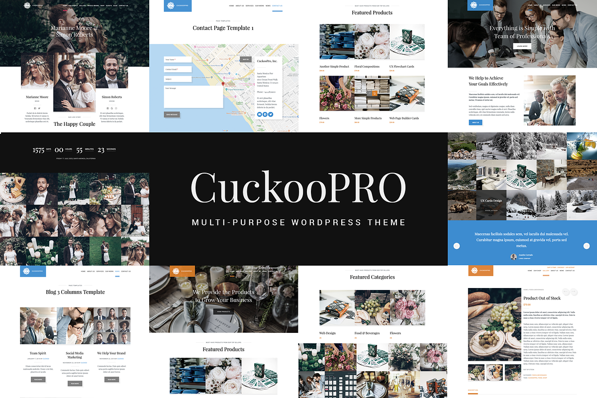 CuckooPro | Multi-Purpose WP Theme in WordPress Wedding Themes - product preview 8
