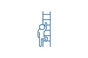 Ladder of opportunity line icon