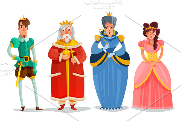 Royal Family Set in Illustrations - product preview 1