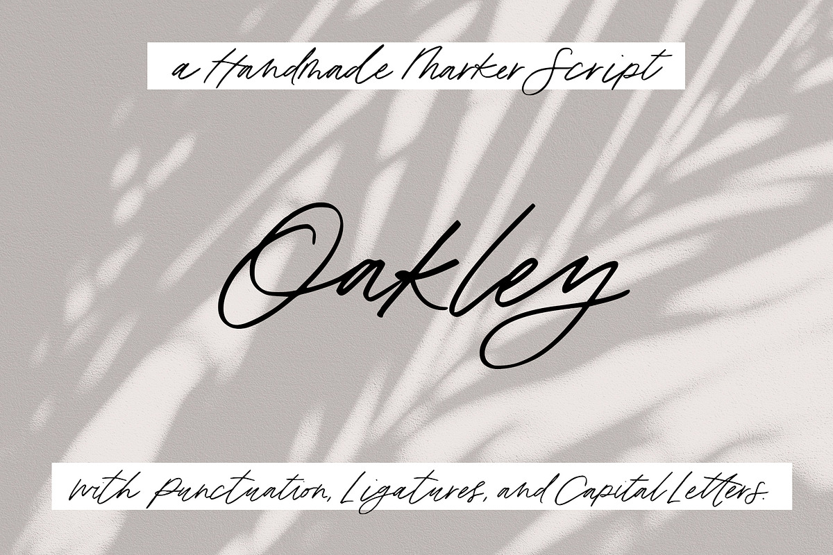Oakley: a Handmade Marker Script in Script Fonts - product preview 8