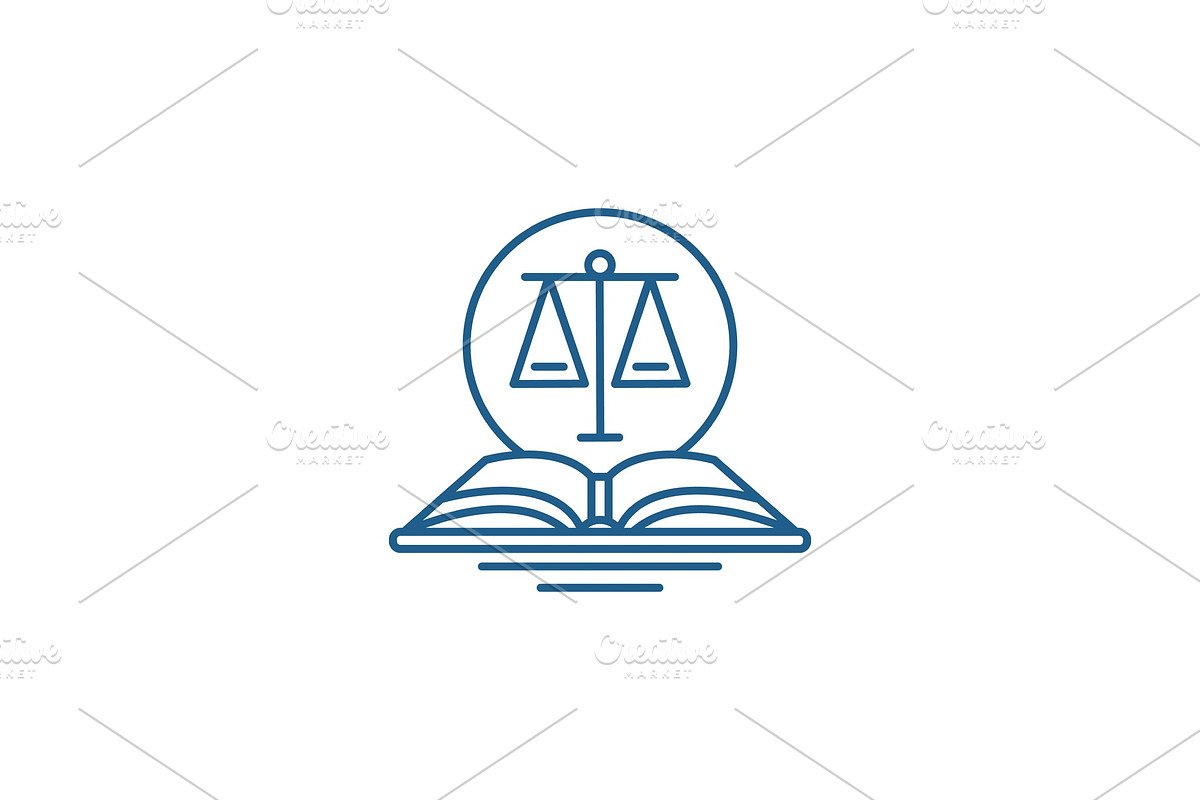 Legal code line icon concept. Legal in Textures - product preview 8