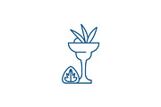 Liquor line icon concept. Liquor