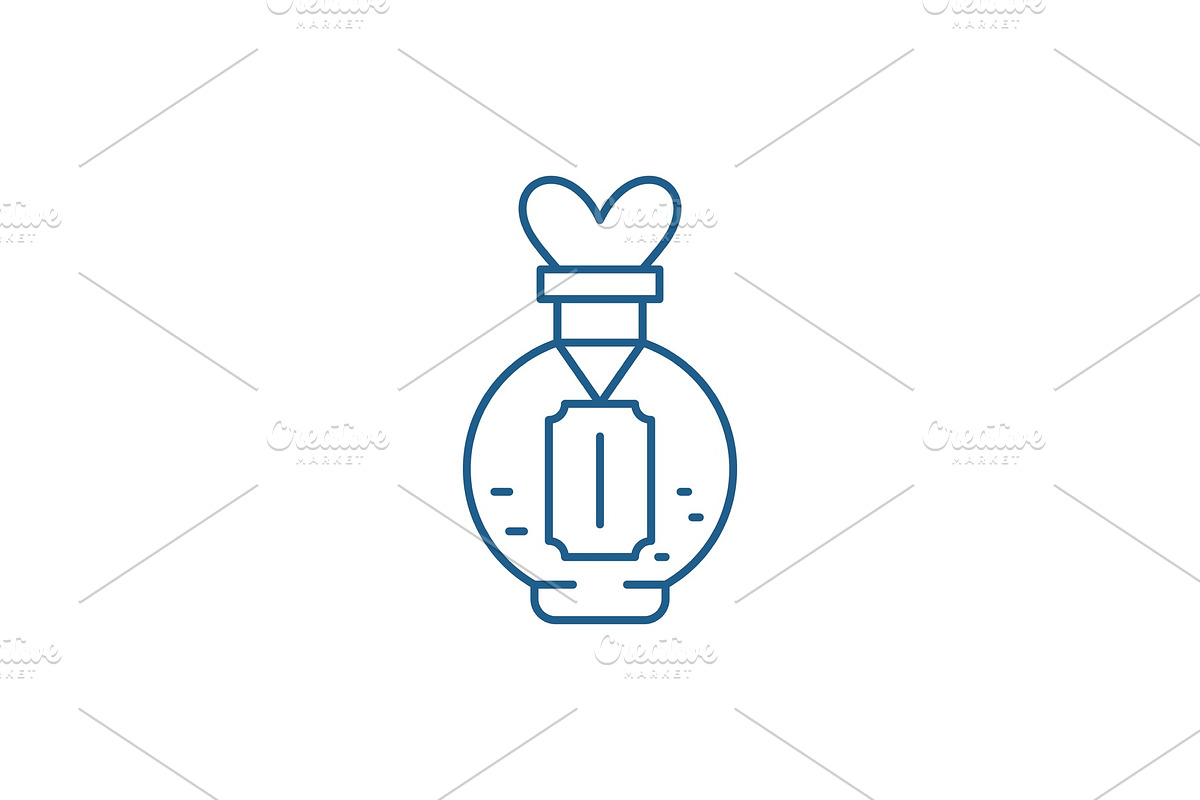 Love potion line icon concept. Love in Illustrations - product preview 8