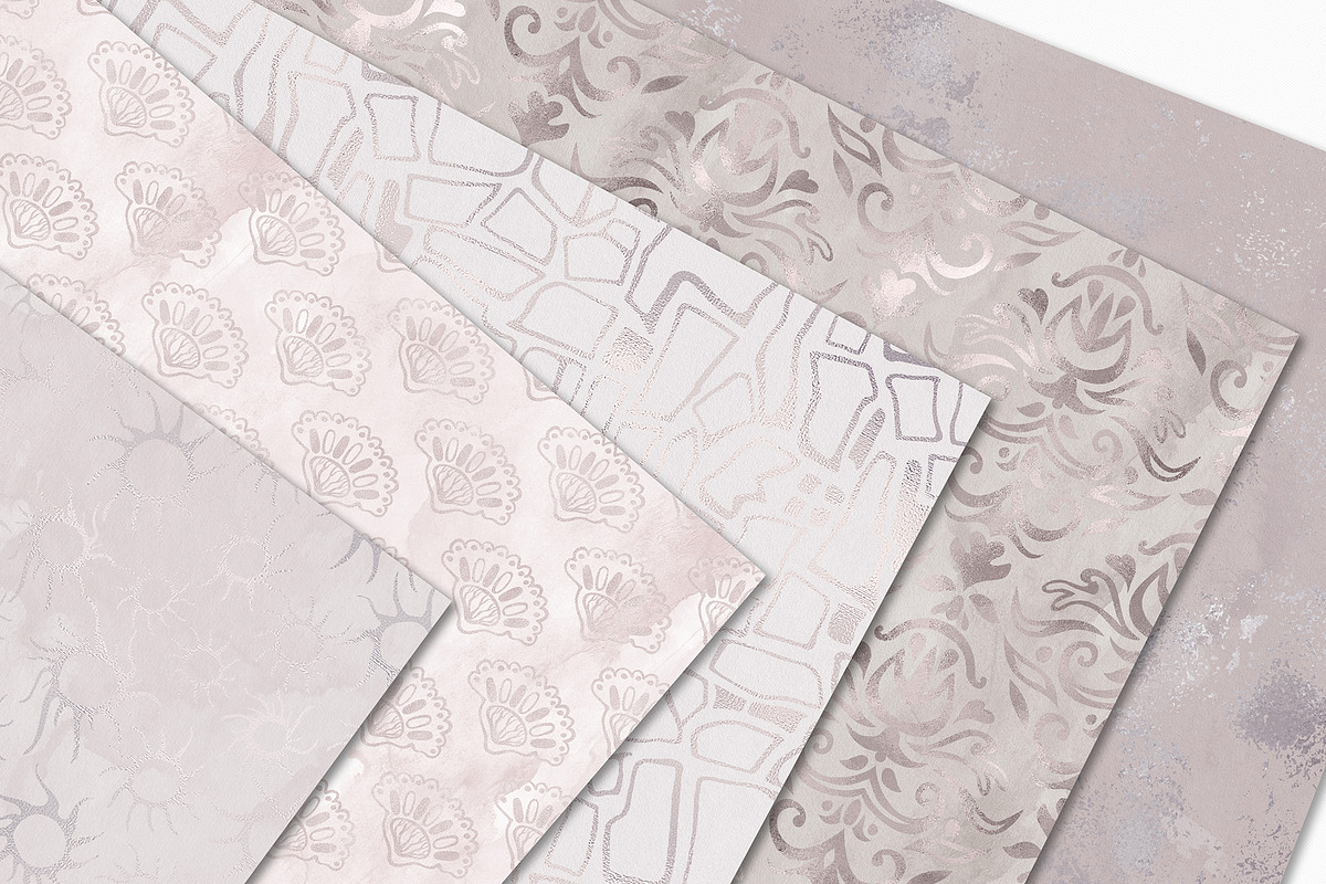 Seamless Shabby Chic Digital Papers in Textures - product preview 8