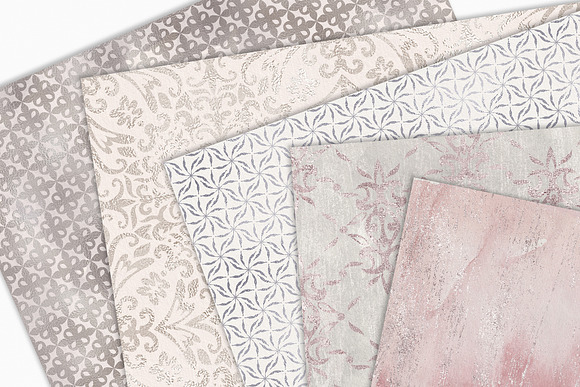 Seamless Shabby Chic Digital Papers in Textures - product preview 7