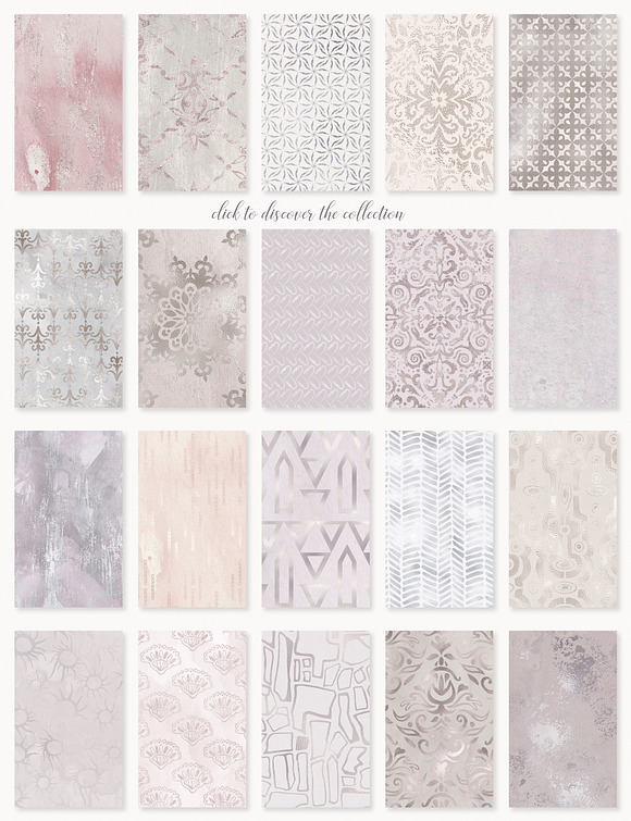 Seamless Shabby Chic Digital Papers in Textures - product preview 9