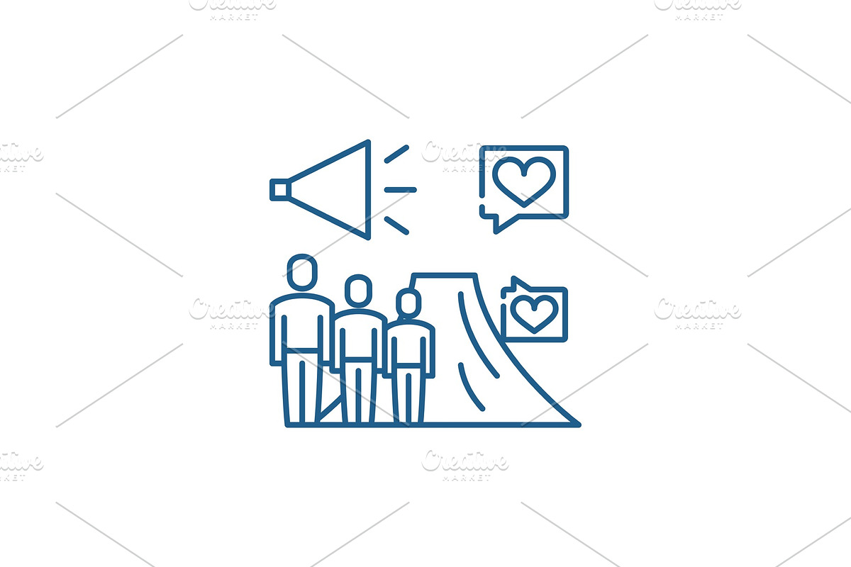 Ltv line icon concept. Ltv flat in Illustrations - product preview 8