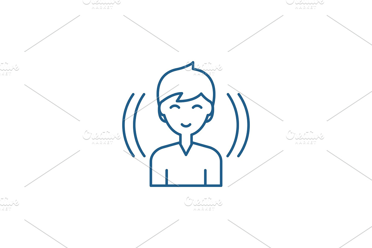 Male user line icon concept. Male in Illustrations - product preview 8