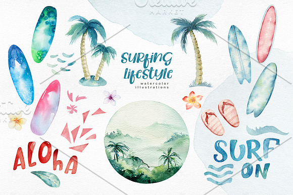 Surfing Lifestyle in Illustrations - product preview 4