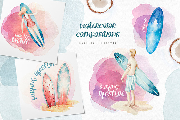 Surfing Lifestyle in Illustrations - product preview 5