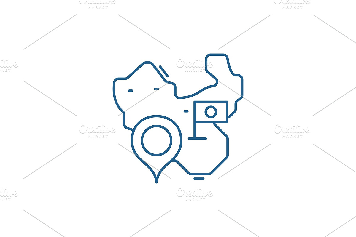 Map of china line icon concept. Map in Illustrations - product preview 8