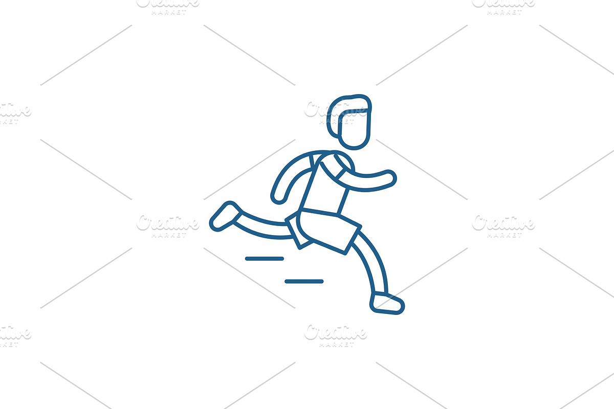 Marathon line icon concept. Marathon in Illustrations - product preview 8