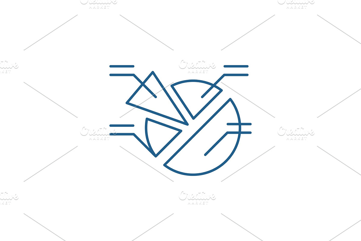 Market analysis line icon concept in Illustrations - product preview 8