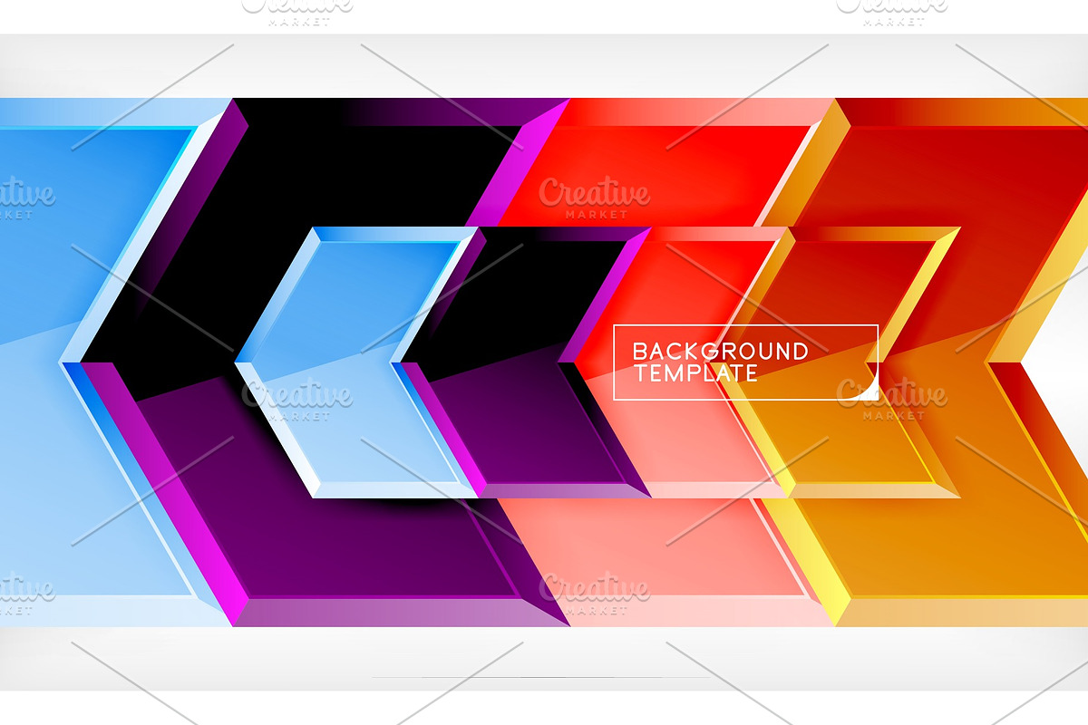 Techno arrow background, template in Illustrations - product preview 8
