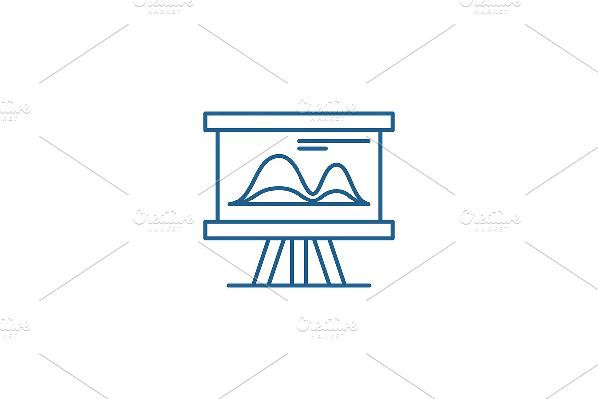 Marketing trends line icon concept in Illustrations - product preview 8