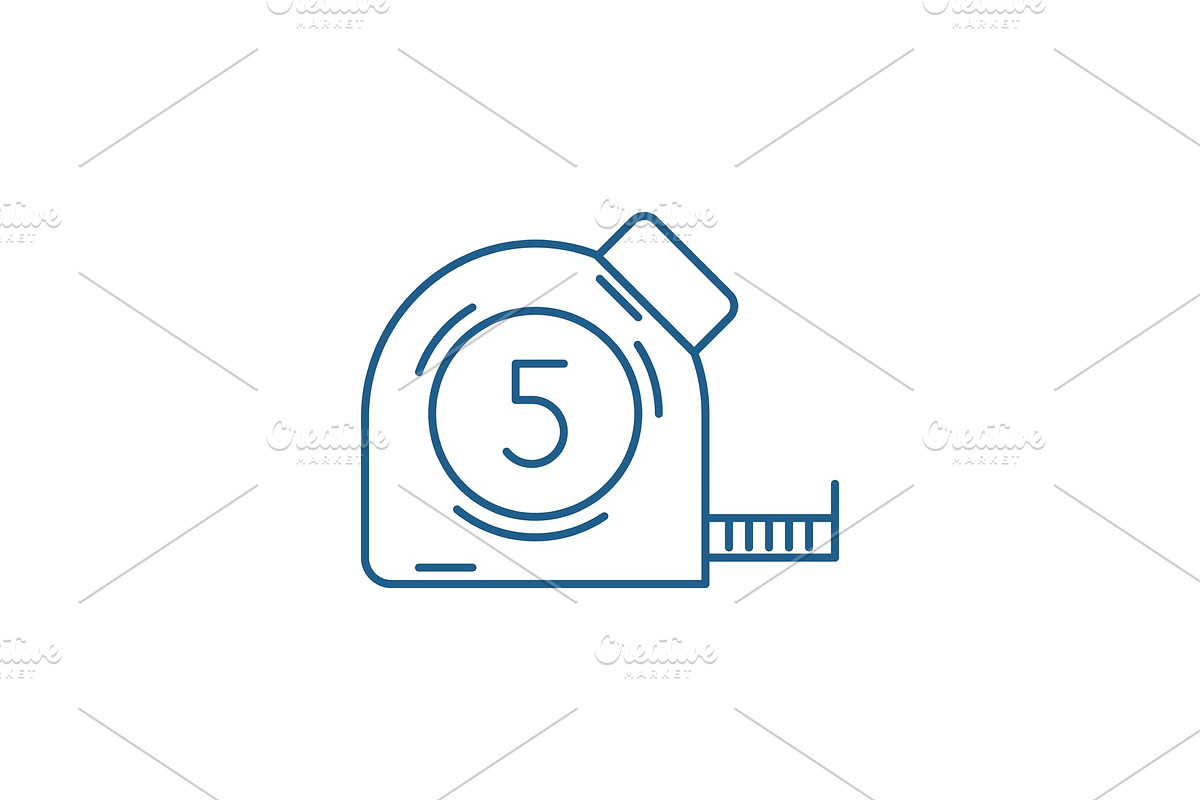 Measuring tape line icon concept in Objects - product preview 8
