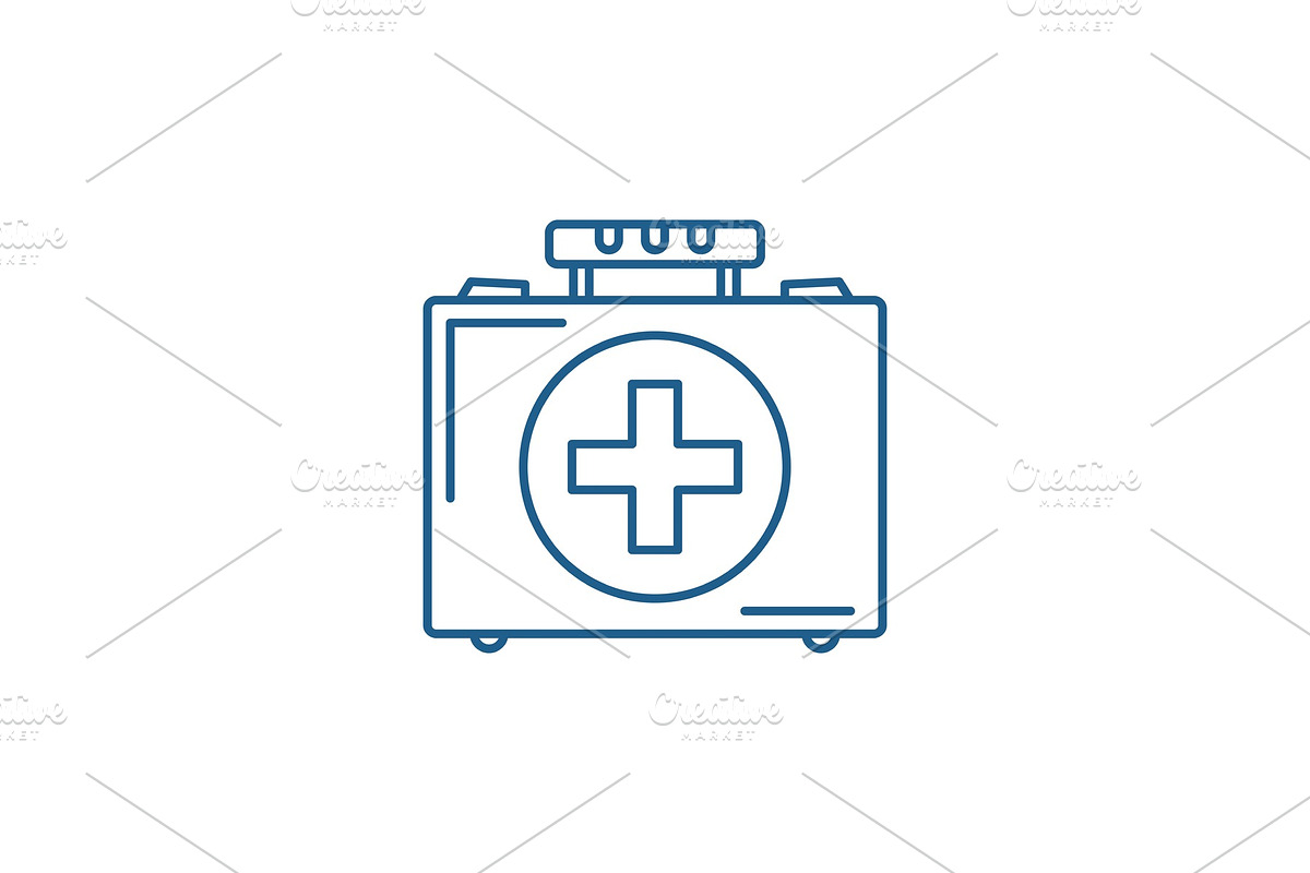 Medical case line icon concept in Objects - product preview 8