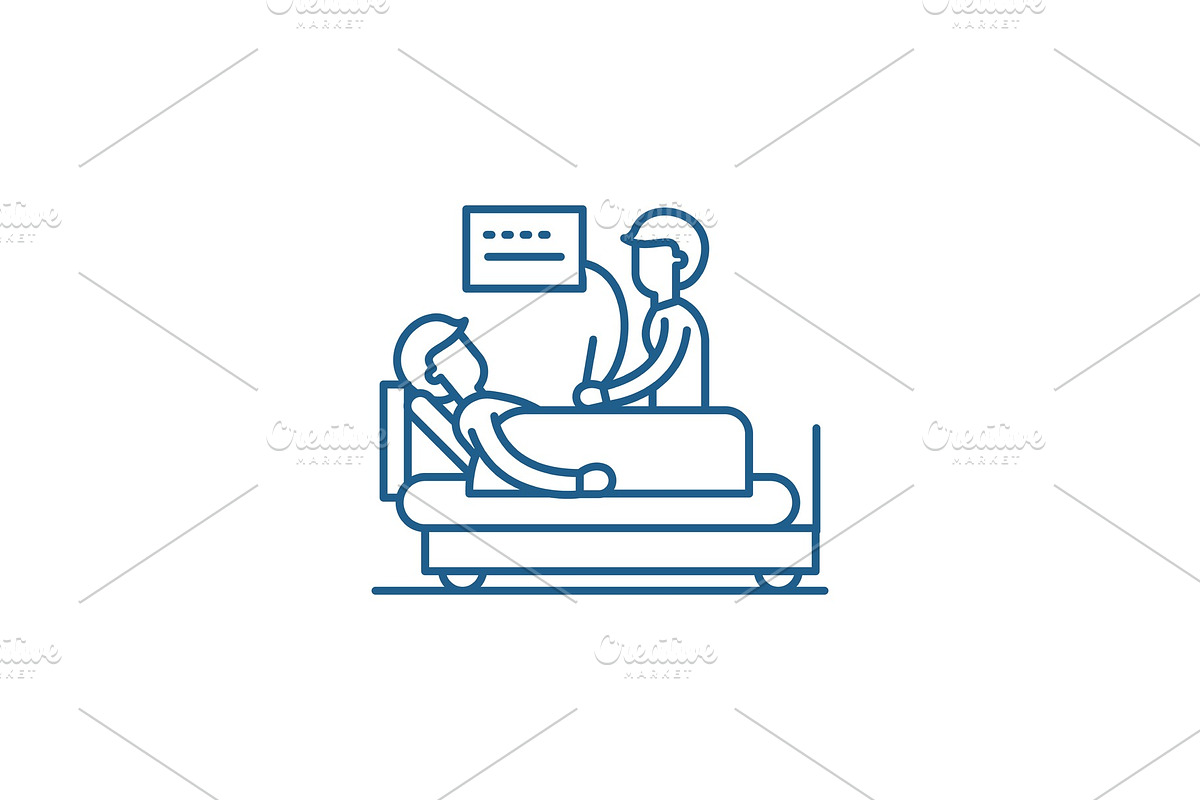 Medical examination line icon in Objects - product preview 8