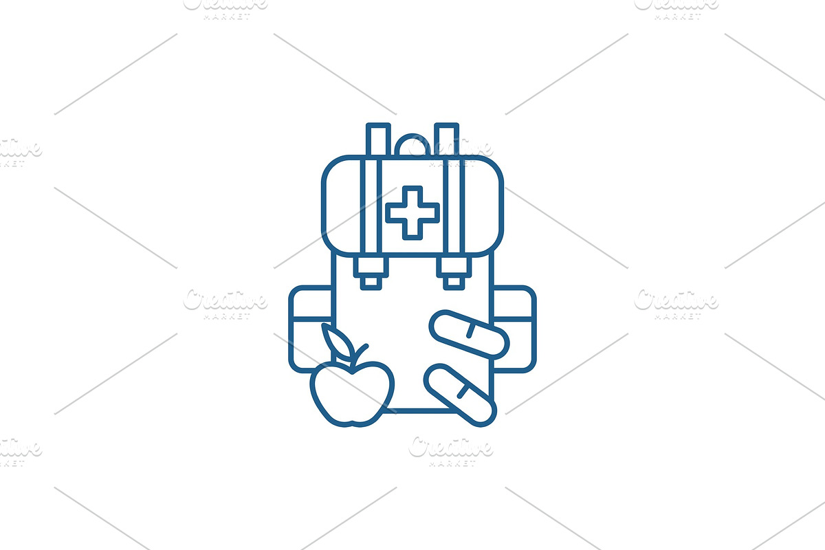 Medical kit line icon concept in Objects - product preview 8