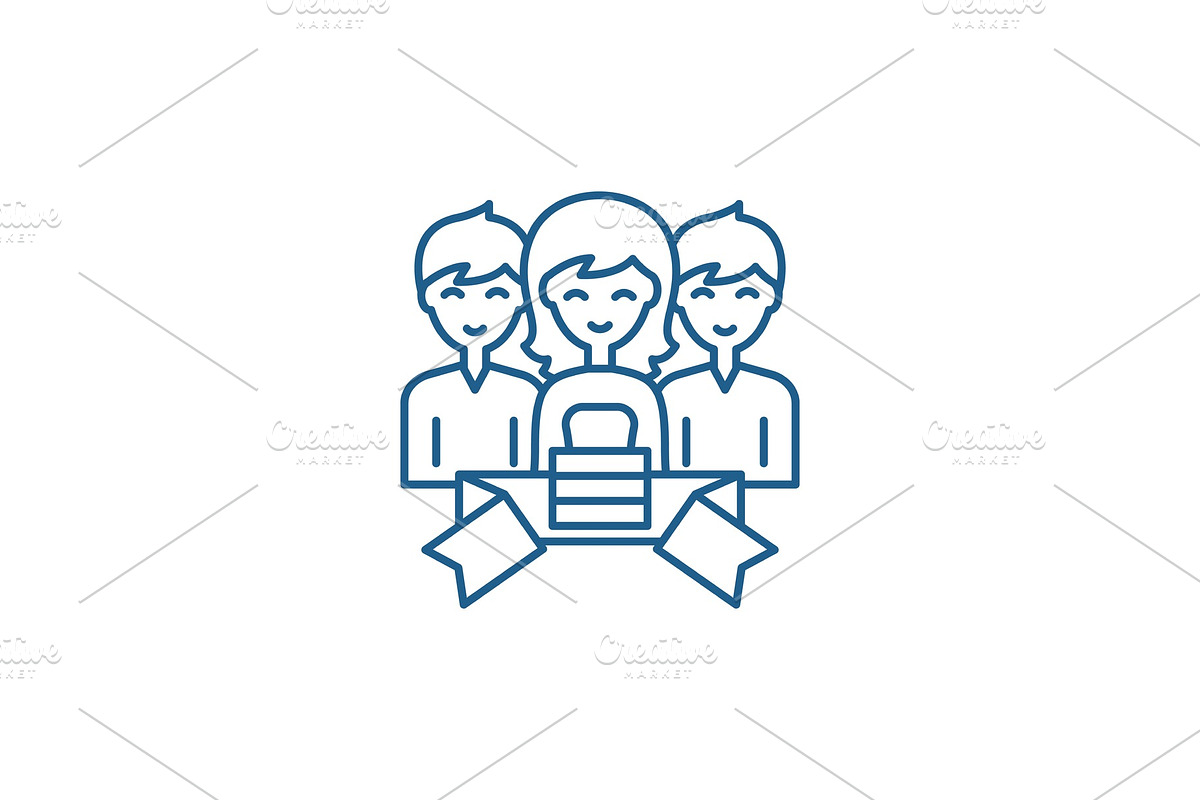 Membership line icon concept in Illustrations - product preview 8