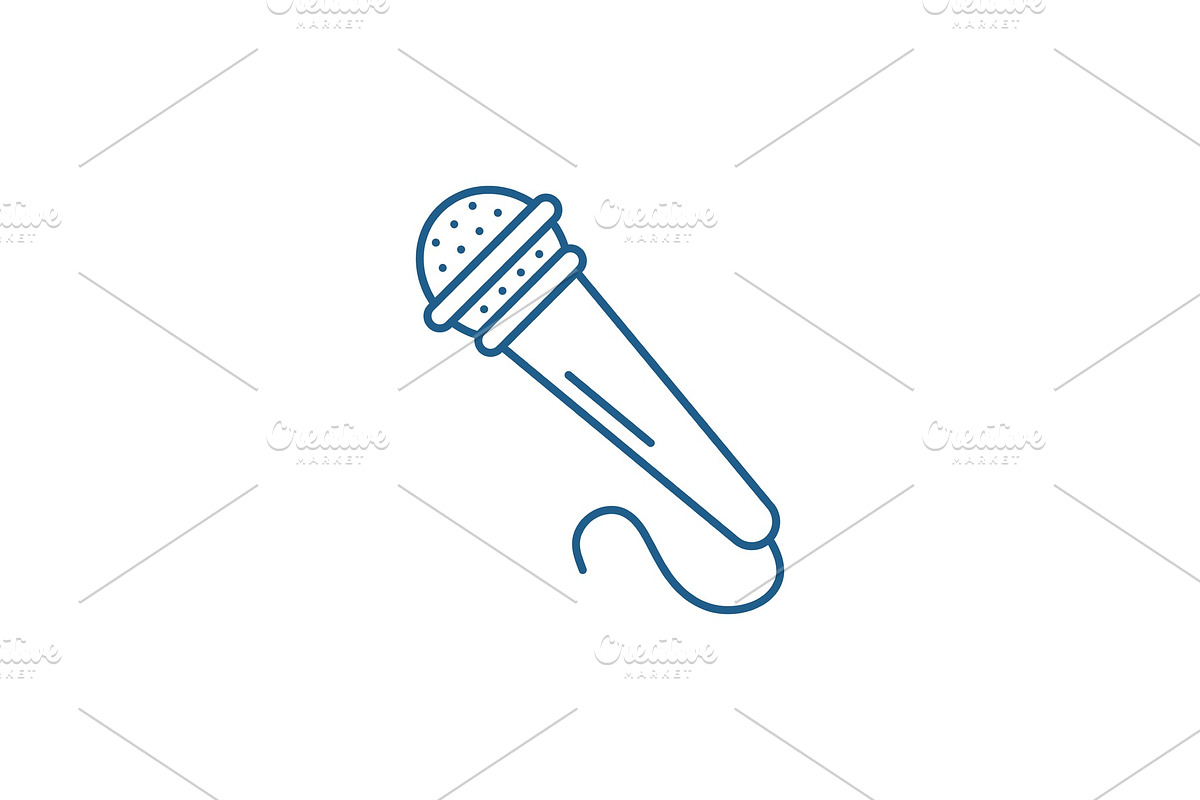 Microphone line icon concept in Objects - product preview 8