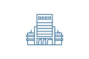 Modern business office line icon