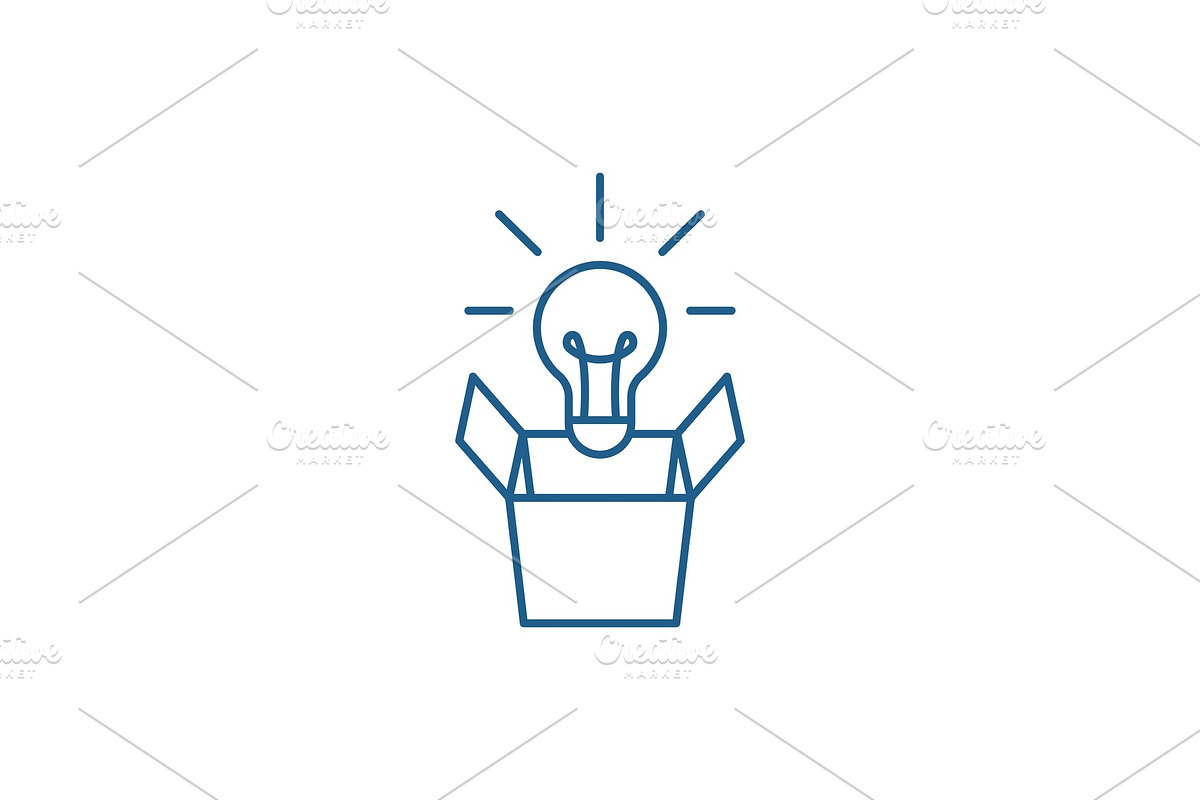 New idea line icon concept. New idea in Illustrations - product preview 8