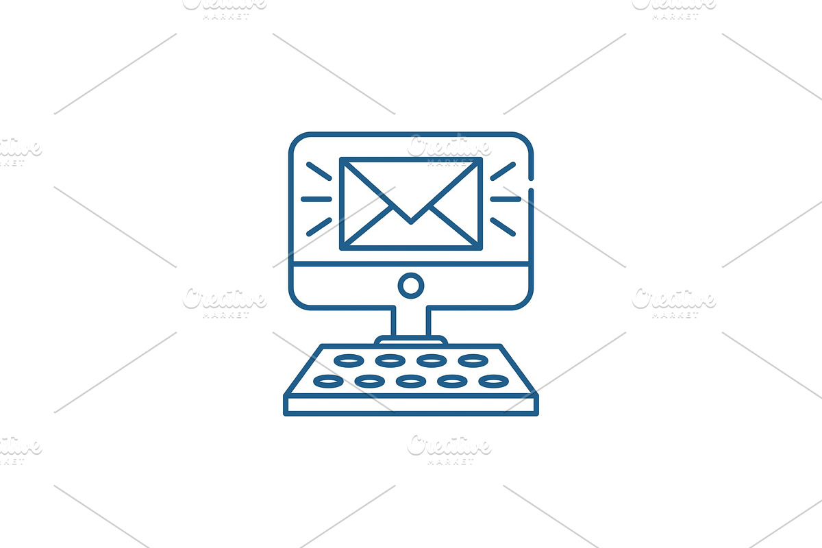 New message line icon concept. New in Illustrations - product preview 8