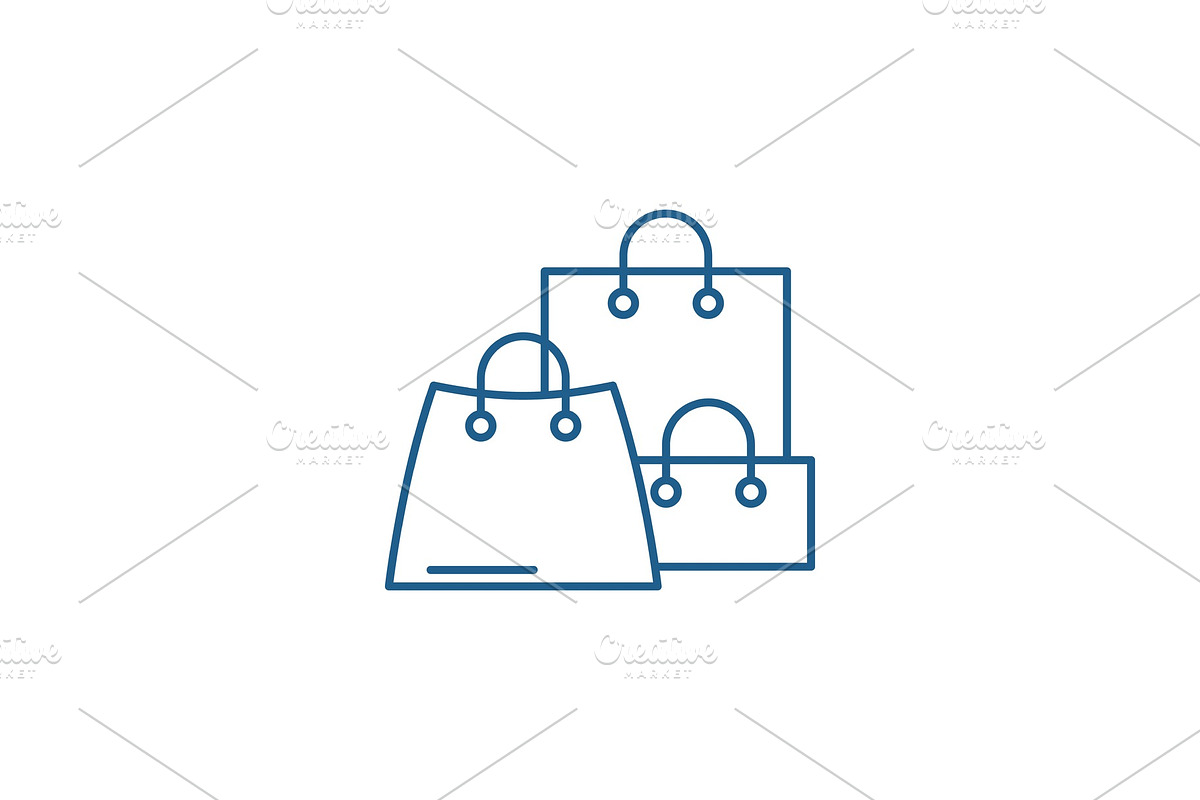 Online sales line icon concept in Illustrations - product preview 8