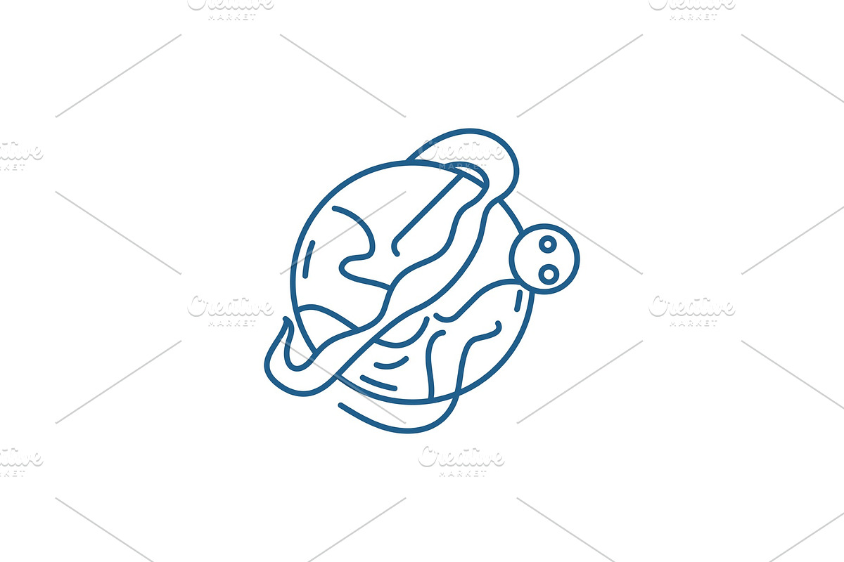 Optimal logistics line icon concept in Illustrations - product preview 8