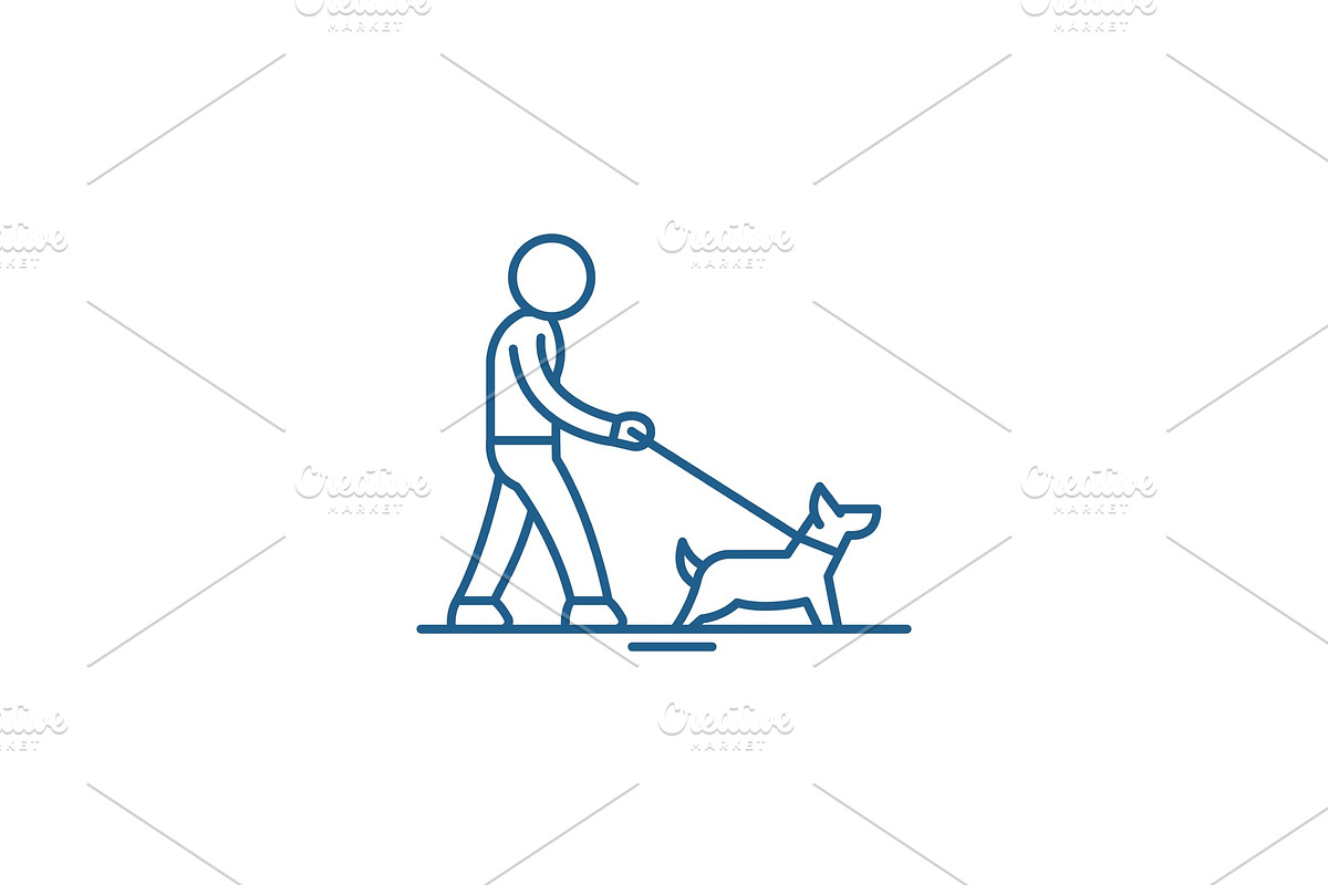 Pet care line icon concept. Pet care in Illustrations - product preview 8
