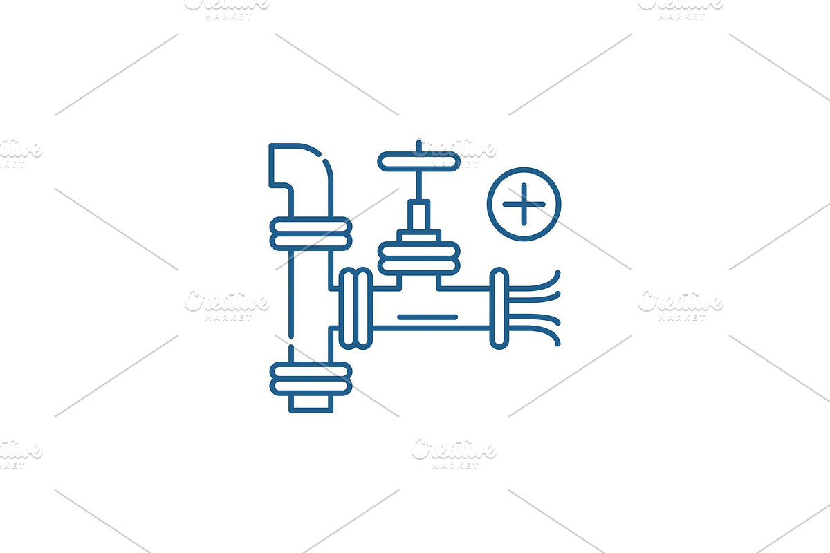 Pipeline line icon concept. Pipeline in Illustrations - product preview 8