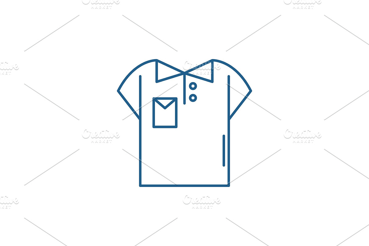 Polo line icon concept. Polo flat in Illustrations - product preview 8