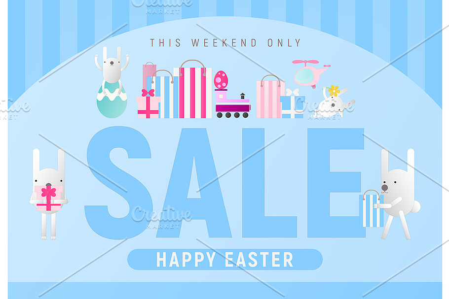 Happy Easter Sale in Illustrations - product preview 8