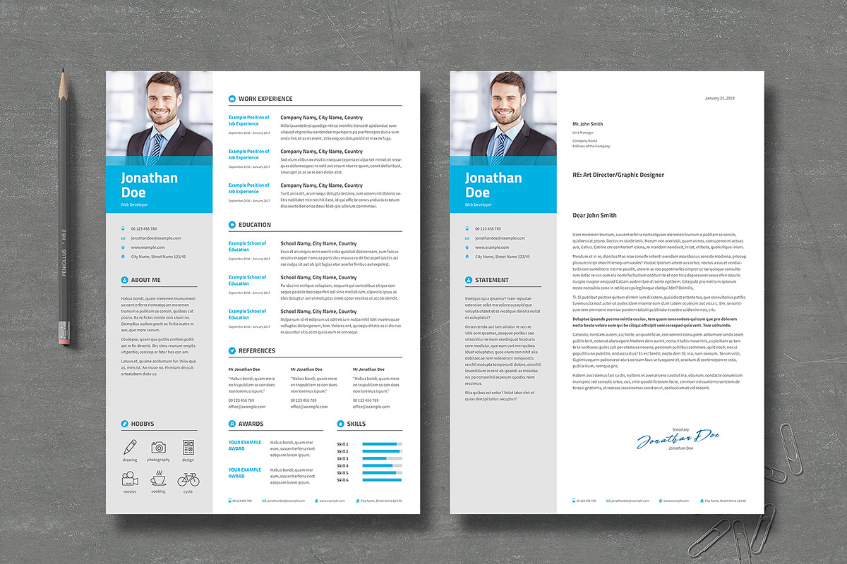 Resume CV in Letter Templates - product preview 8