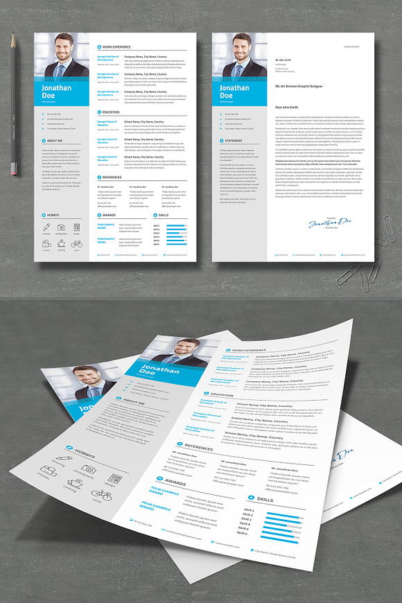 Resume CV in Letter Templates - product preview 1
