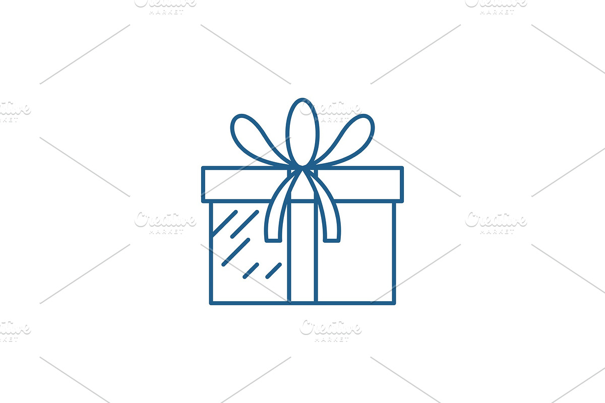 Present box line icon concept in Objects - product preview 8
