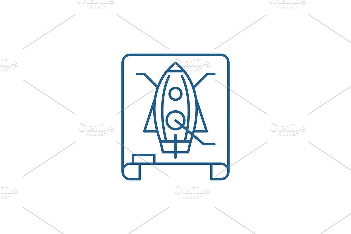 Project drawing line icon concept in Illustrations - product preview 8