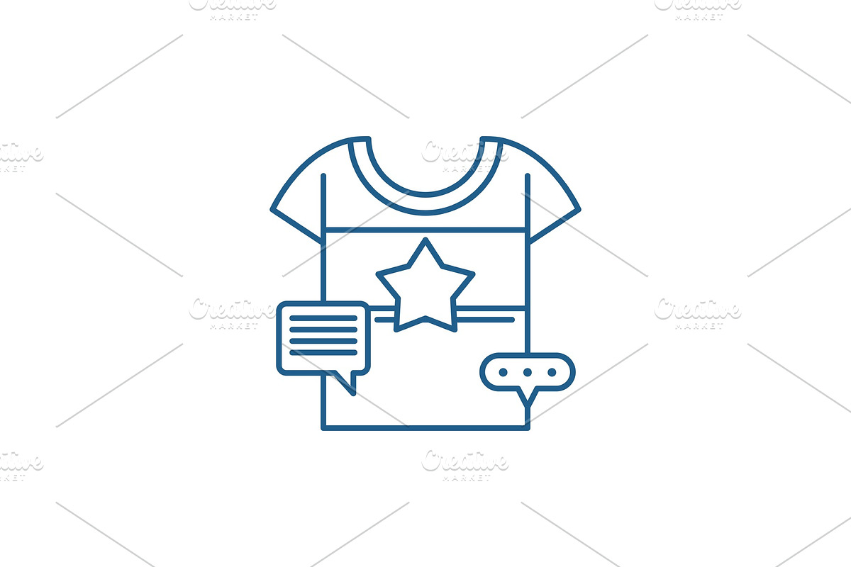 Promotional clothing line icon in Illustrations - product preview 8