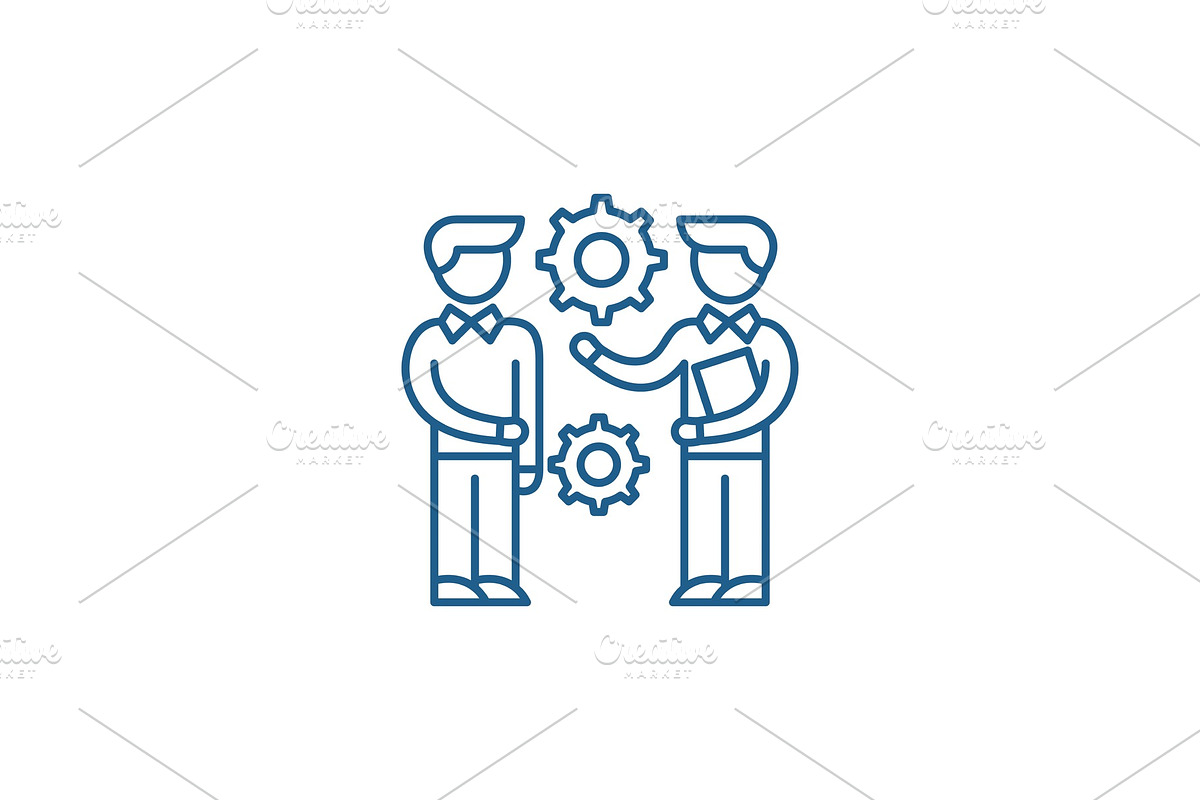 Research project line icon concept in Illustrations - product preview 8