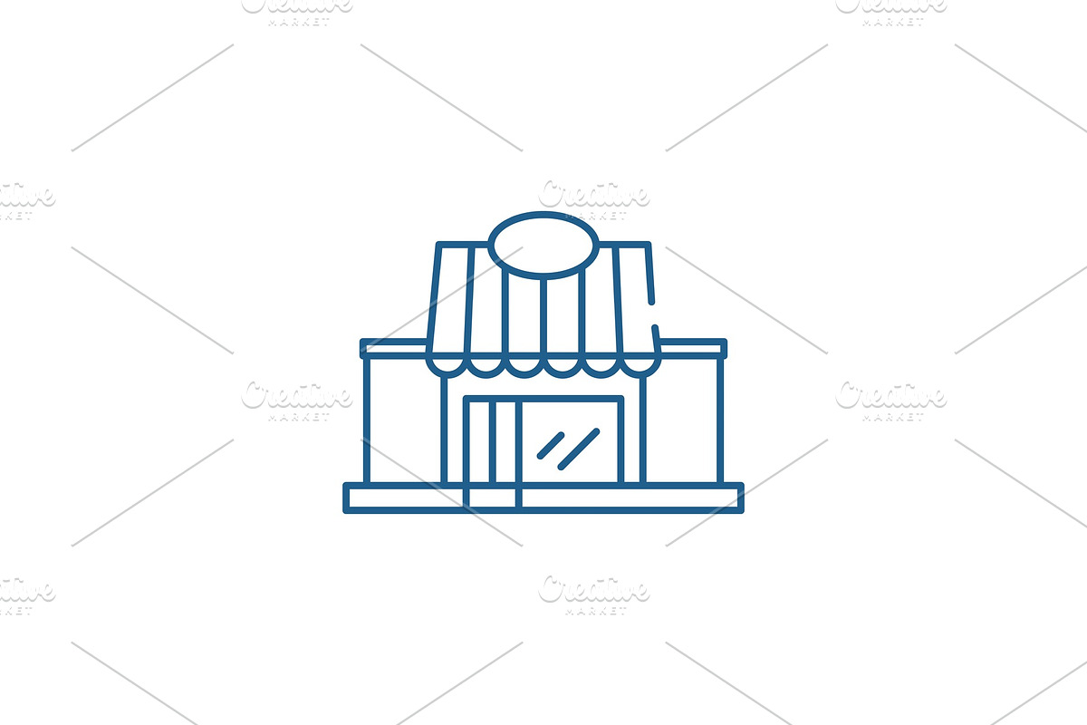 Retail line icon concept. Retail in Illustrations - product preview 8