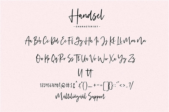 Handsel - Handwritten Font in Script Fonts - product preview 6
