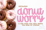 Donut Worry - A Hand-lettered Font